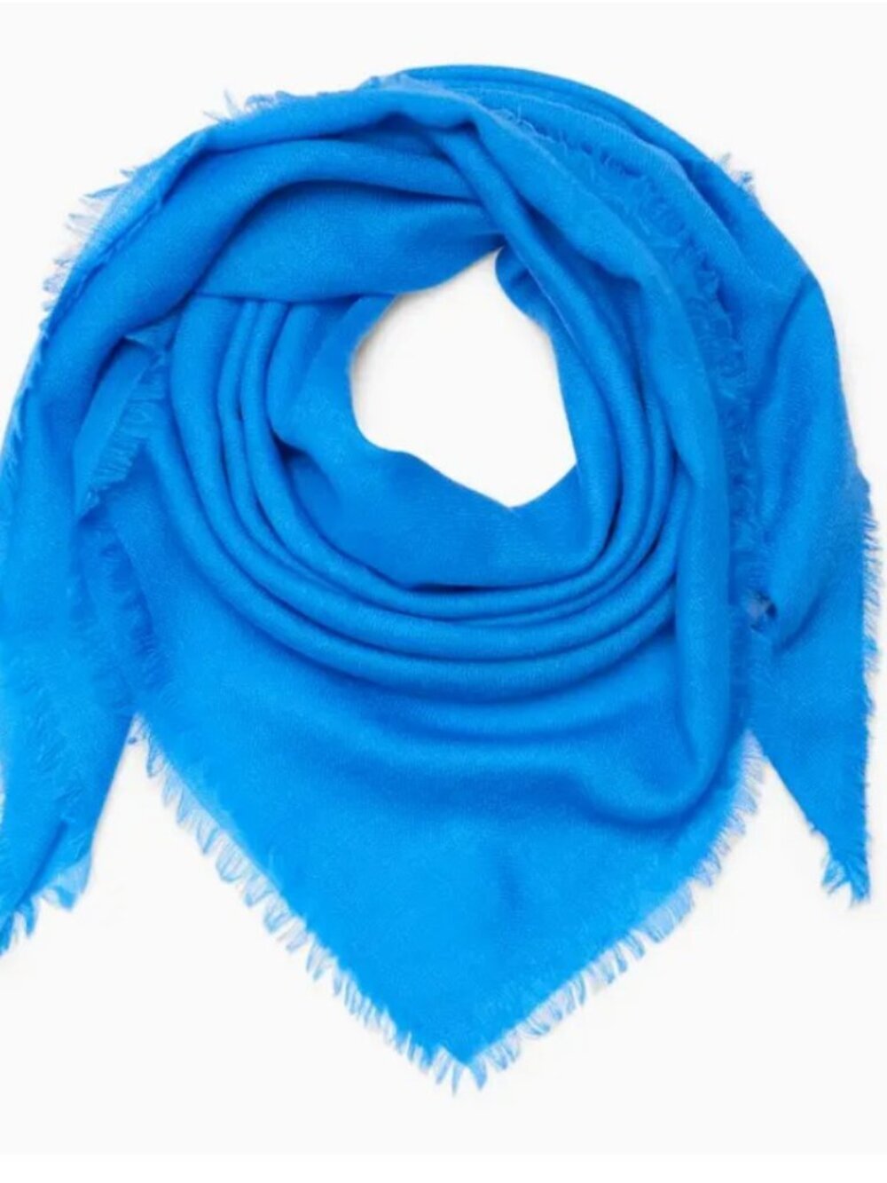 Somerville Scarves Bright Cornflower Blue Lightweight 90x90 Pashmina Scarf NWT